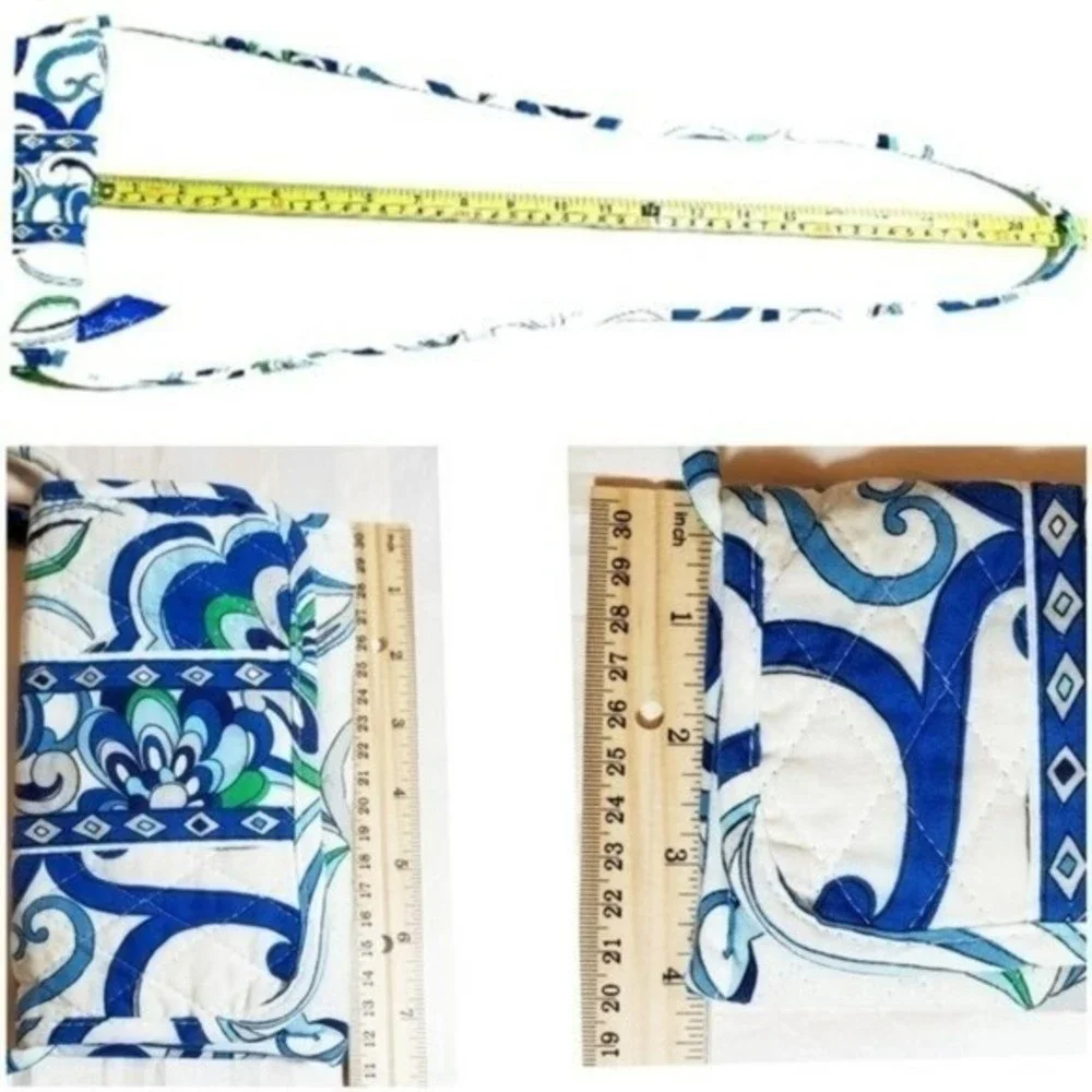 Vera Bradley Wallet Purse Bag Mediteranean Fold over Crossbody - Picture 10 of 10